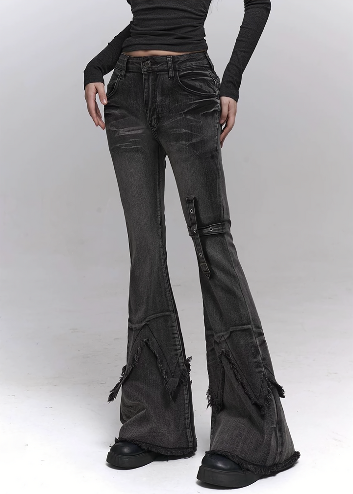 Dark Dystopia Denim Pants / lg1335