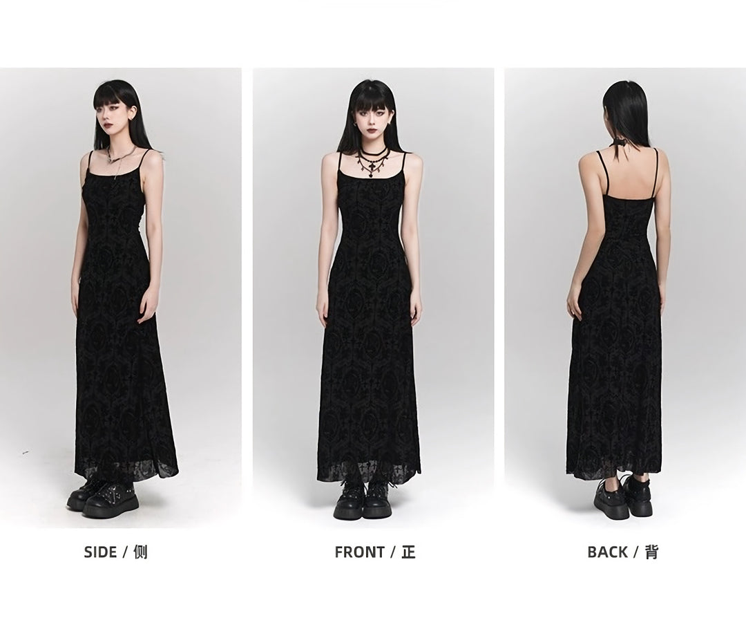 【即日配送】black lace cami dress/lg1136