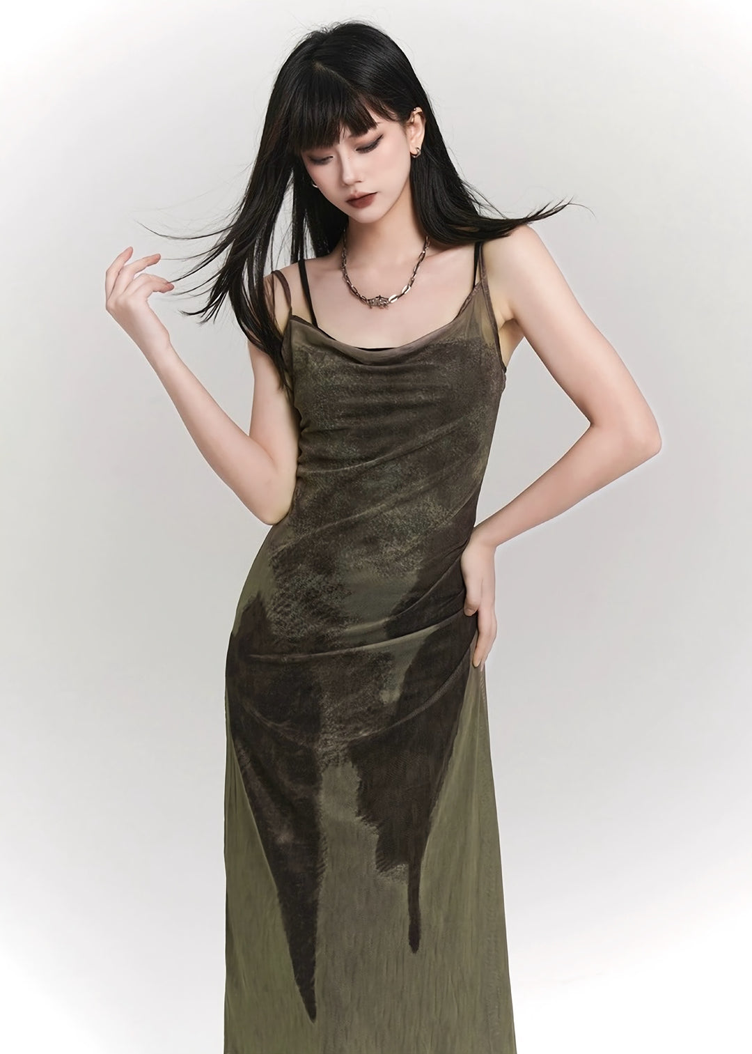 layered camisole dress/lg1137