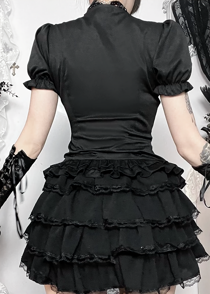 GOTHIC CORSET FRILL SET / LG1562