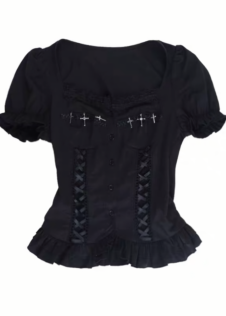 GOTHIC CORSET FRILL SET / LG1562