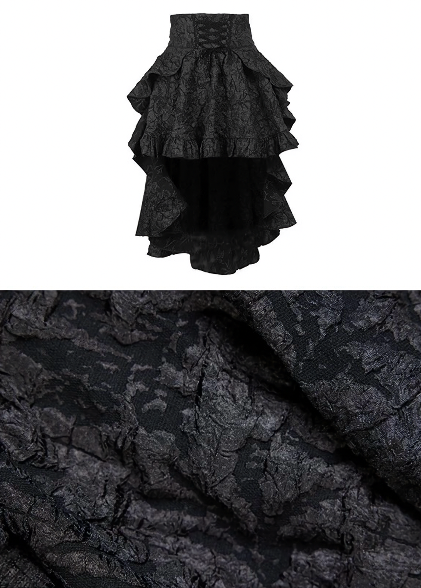 gothic irregular hem skirt / LG1186