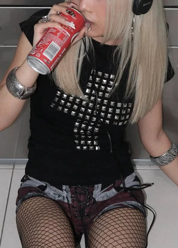 STUDS CROSS FIT TOP / LG1594
