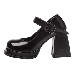 Gothic Mary Jane Pumps / V1161