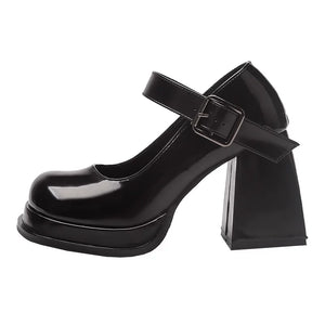 Gothic Mary Jane Pumps / V1161