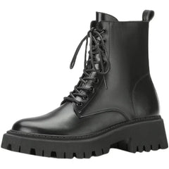 CLASSIC ZIP LACE PLATFORM BOOTS / V1162