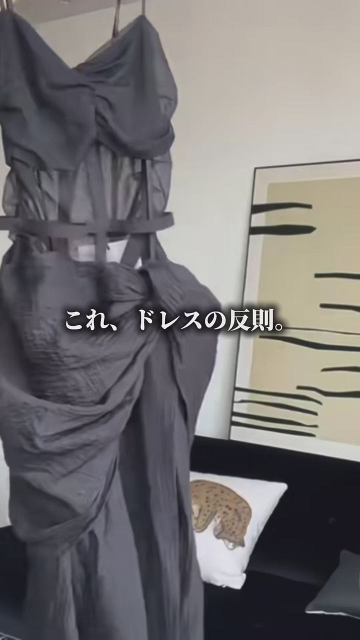 black gothic one piece dress / LG1101_e4r