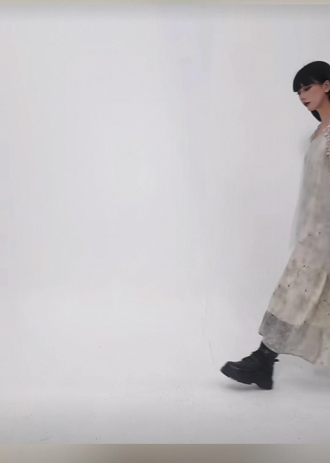 VEIL FLOWER LAYERED DRESS / LG1552