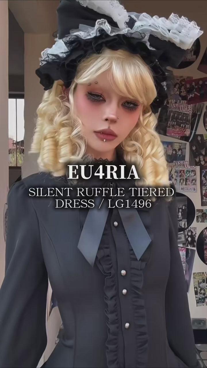 SILENT RUFFLE TIERED DRESS / LG1496