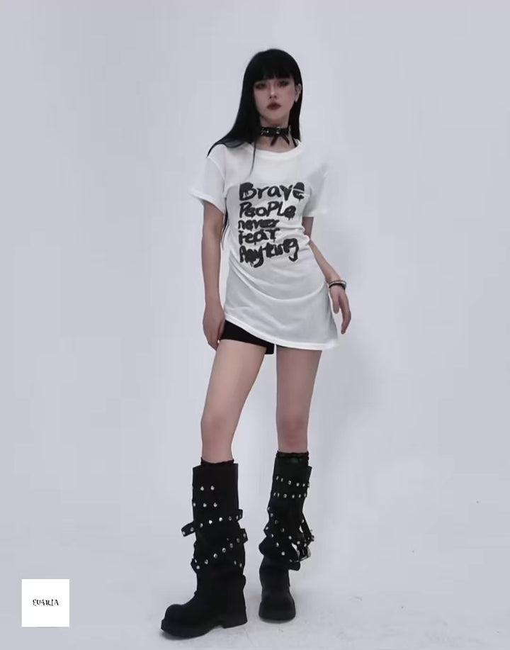 Back-open T-shirt 미니 dress/lg1257 