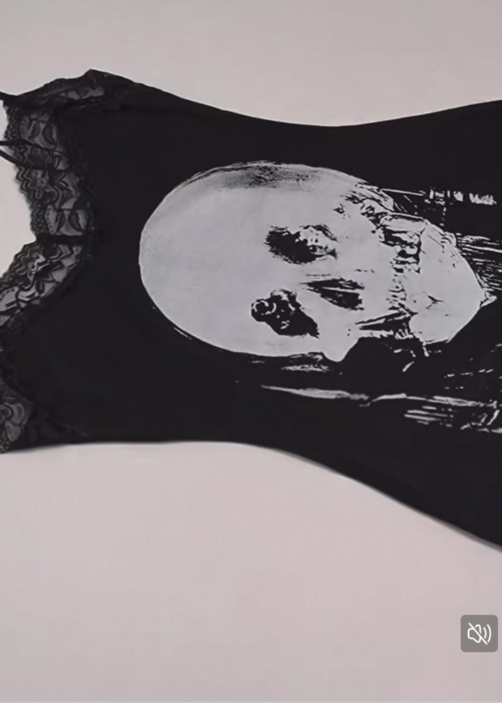 SKULL LACE CAMI ONEPIECE / LG1600