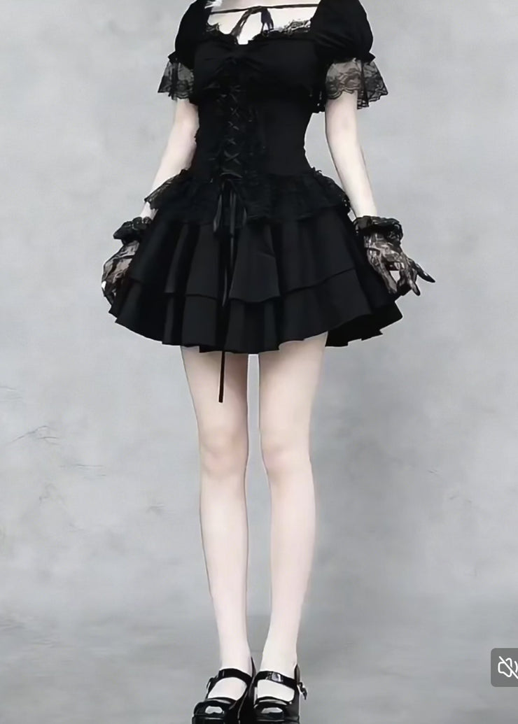 GOTHIC CORSET LACE MINI DRESS / LG1558 – EU4RIA