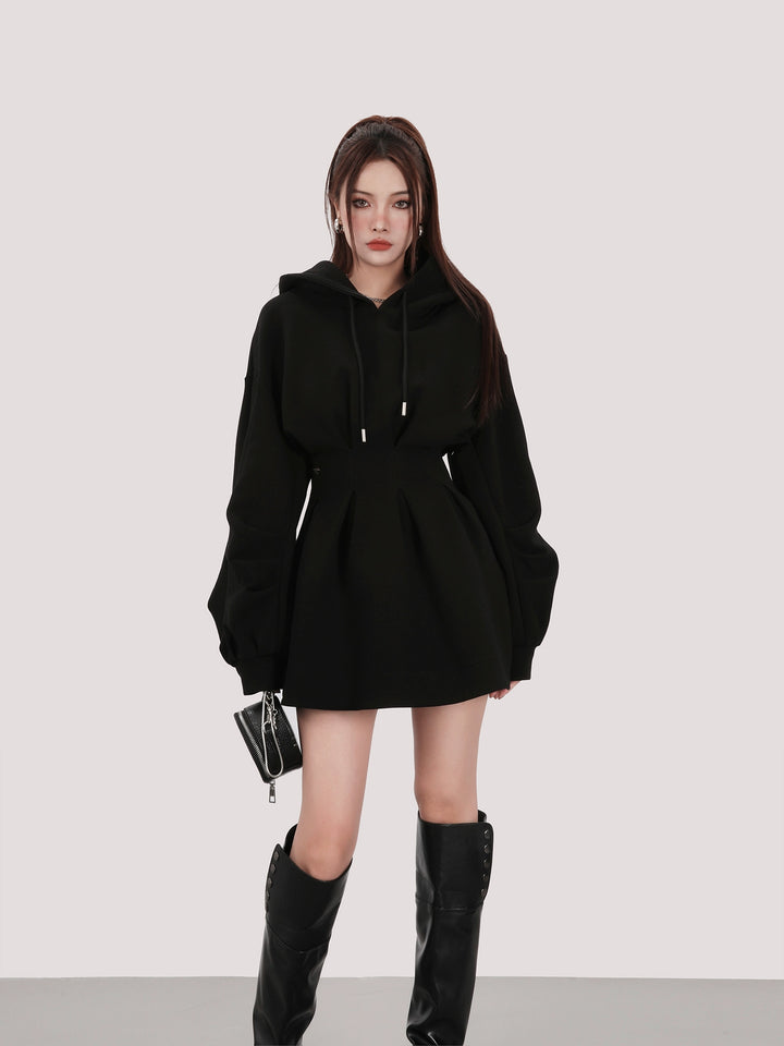 hooded sweatshirt dress/mu1102