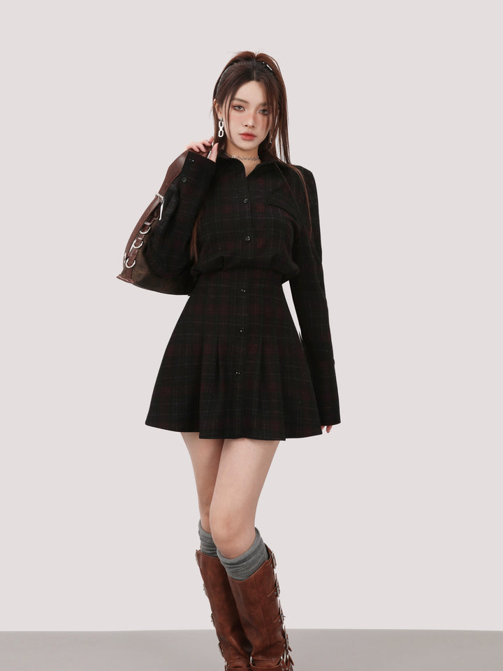 mini a-line shirt dress/mu1106